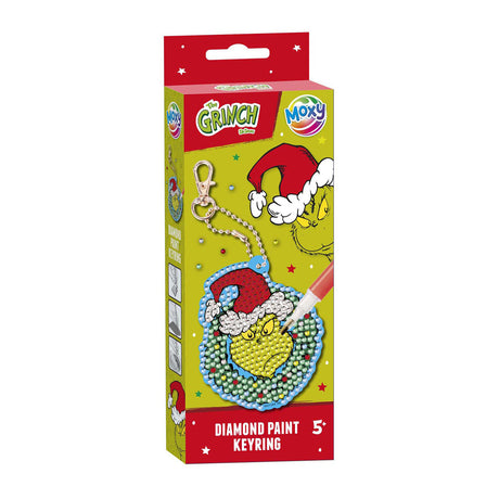 Kreativ Handwierksgrupp Diamantmolerei Keychain de Grinch