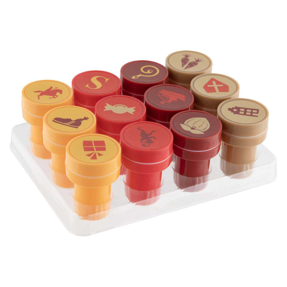Creative craft group Sinterklaas self-inking stamps - 12 pcs.