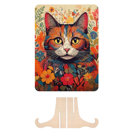 Moxy houten puzzel cat unieke vormen, 130pcs