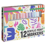 Creative craft group nassau grote acryl verfmarkers - 12st.