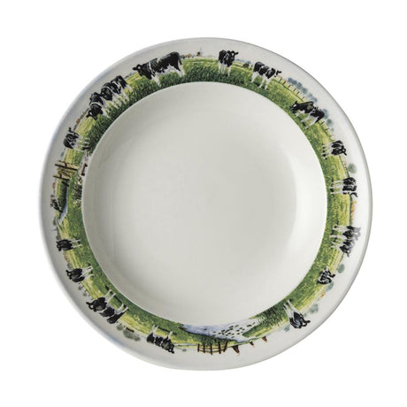 Wiebe van der Zee vidéki tányér mély, doboz 6 db ø23cm porcelán
