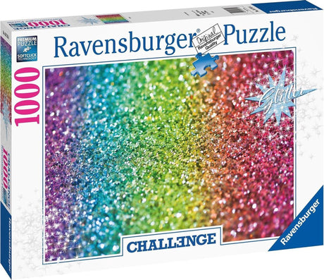 Ravensburger puzzle glitter - skládačka - 1000 dílková výzva