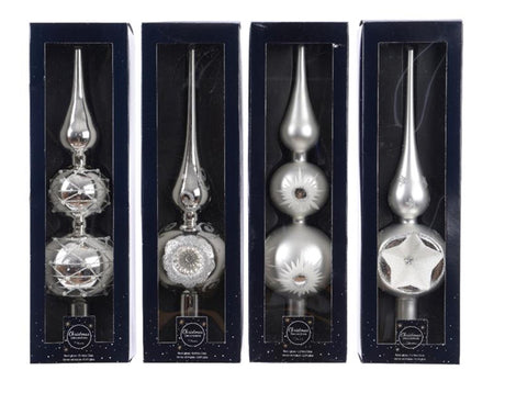 Decoris peak glass silver 31cm