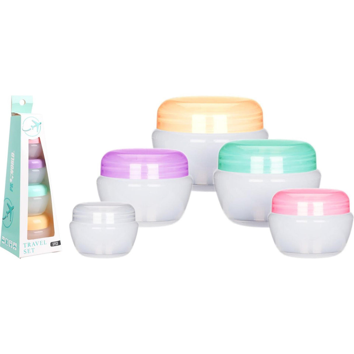 Proworld travel set 5-piece jars