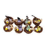 Bird nests 2 in box 4 assorted color Easter | 6 pieces