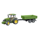 Bruder John Deere tractor 5115 m with trailer 1:16