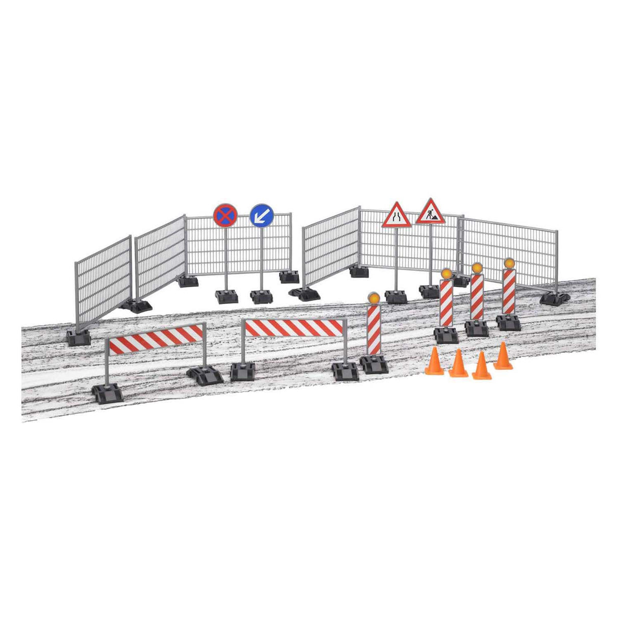 Bruder construction site accessories