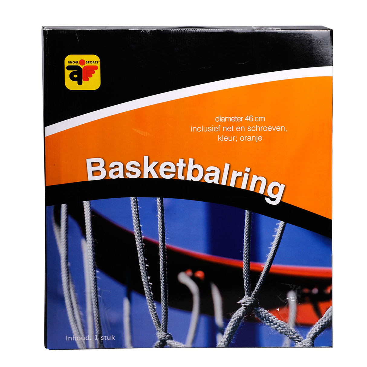 Basketballring med net