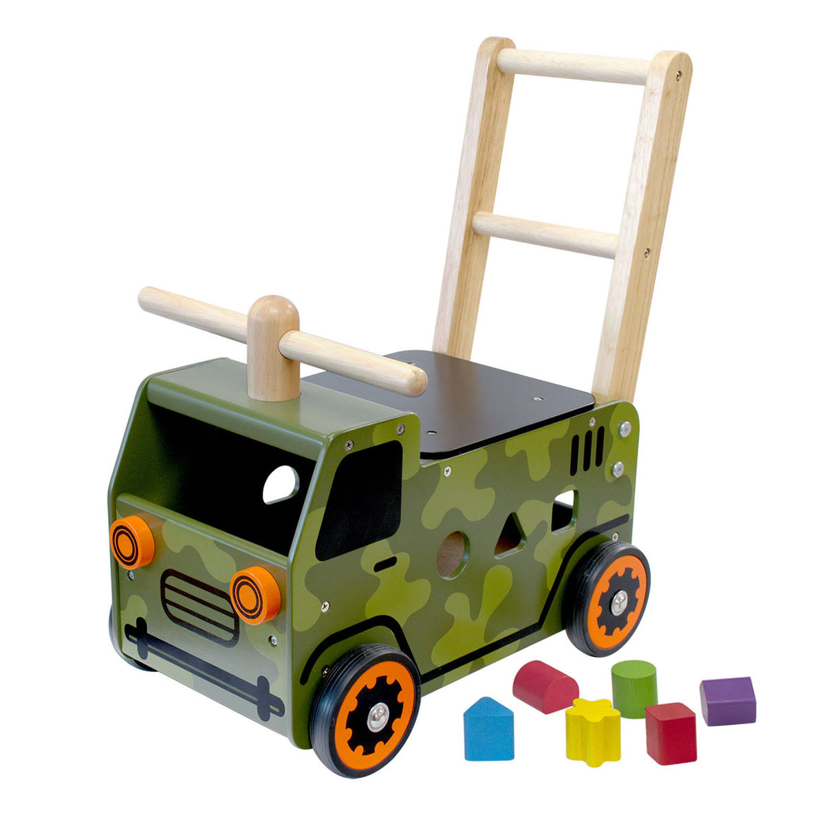 I'm Toy Run Push Truck Army Truck