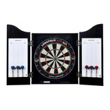 Abi hëlze Kabinet mat Sisal Dartboard incl. Dartset