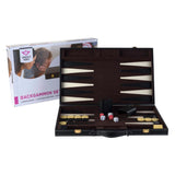 Backgammon 18 Brown and Ivory Classic Board Game