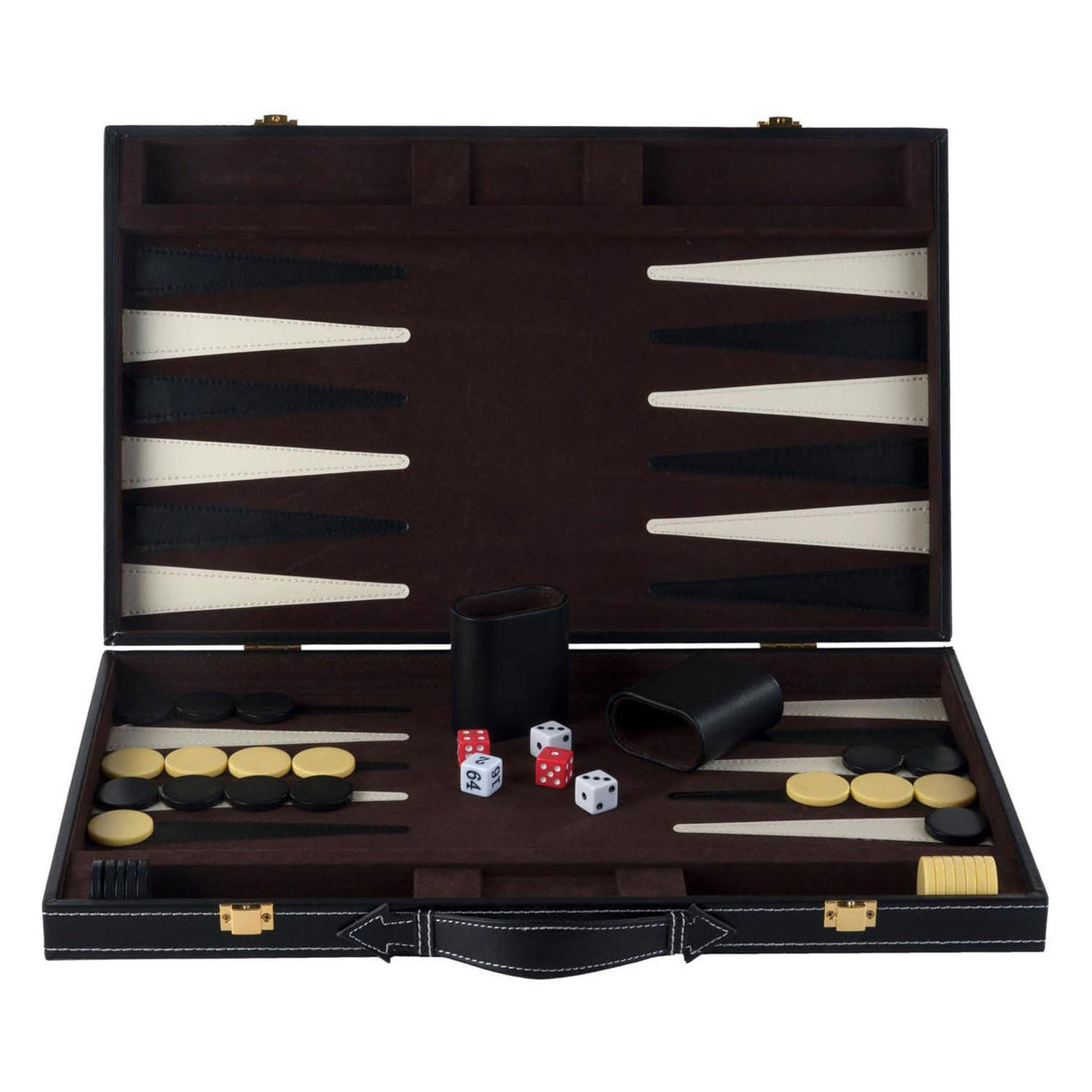 Backgammon 18 Brown in Slonokoščena klasična družabna igra