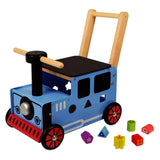 Jsem hračka Loop Push Wagon a Train Junior Blue Black