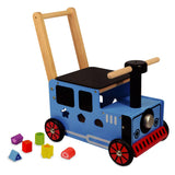 Jsem hračka Loop Push Wagon a Train Junior Blue Black