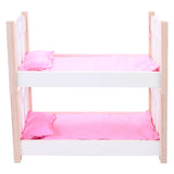 Dukker bunkingbed rosa hvit