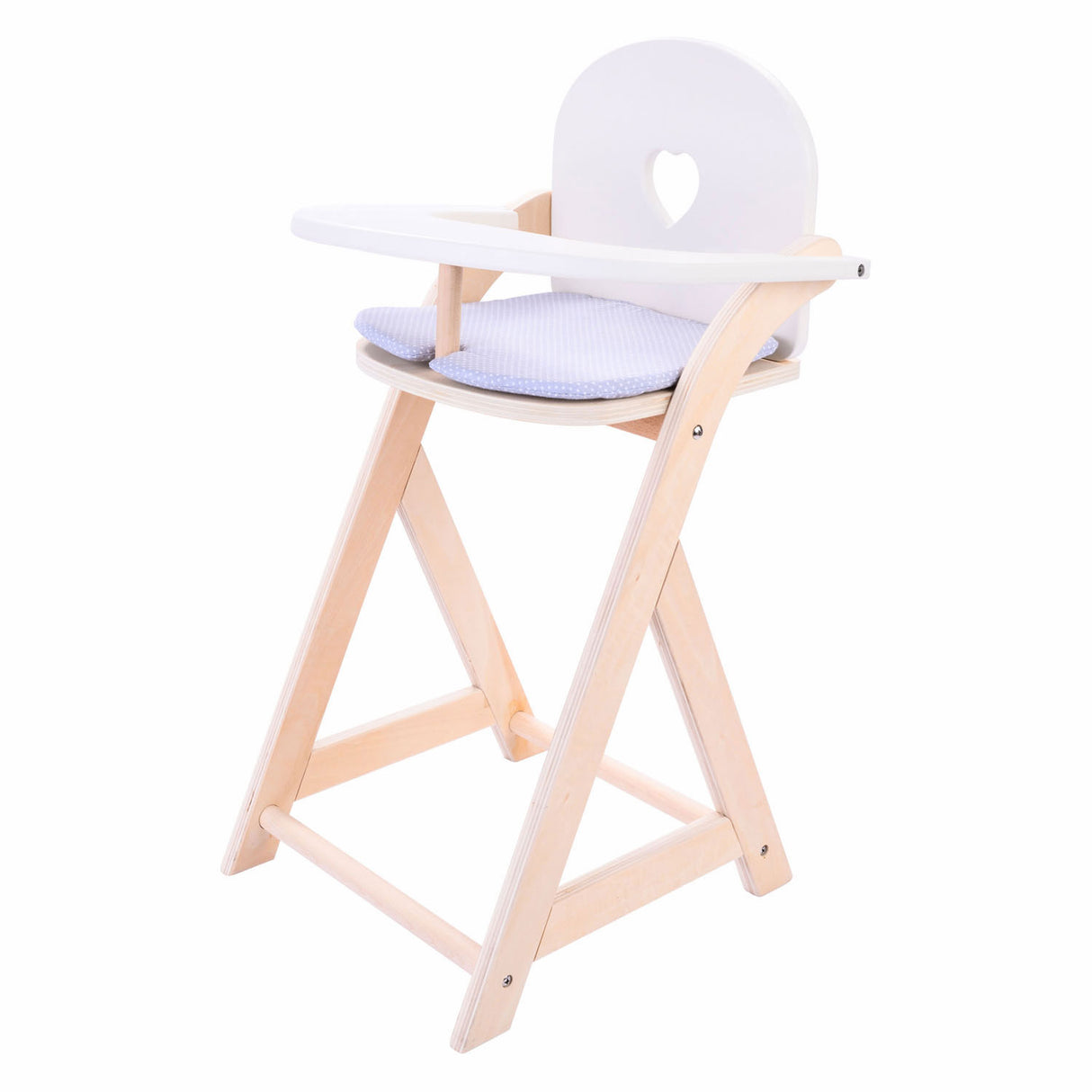 Doll chair gray white