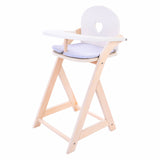 Doll chair gray white