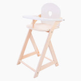 Doll chair gray white