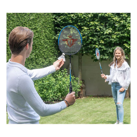 Badmintonset - 2 shuttles en 2 rackets