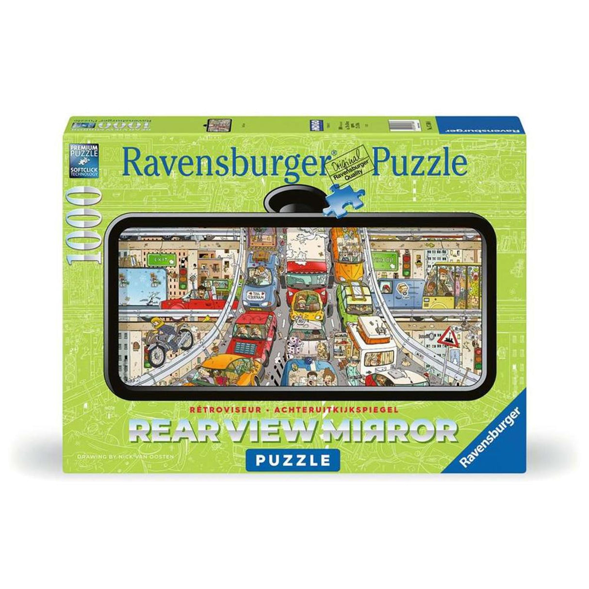 Ravensburger puzzle comic - traffic chaos 1000 pcs.