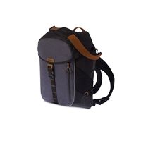 Mochila de bicicletas de Basil Miles - Bolsa de bicicleta gris multifuncional para mujeres para hombres - 17L - Sistema de gancho -on