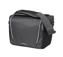 Basil Sport Design handlebar bag - Gray rear bag for electric bicycle - DB0205A