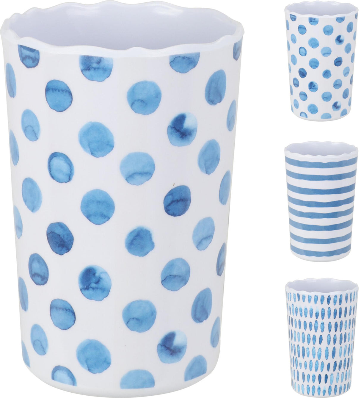 Excellent houseware cup melamine 340ml ø8xh11cm 3 assorted