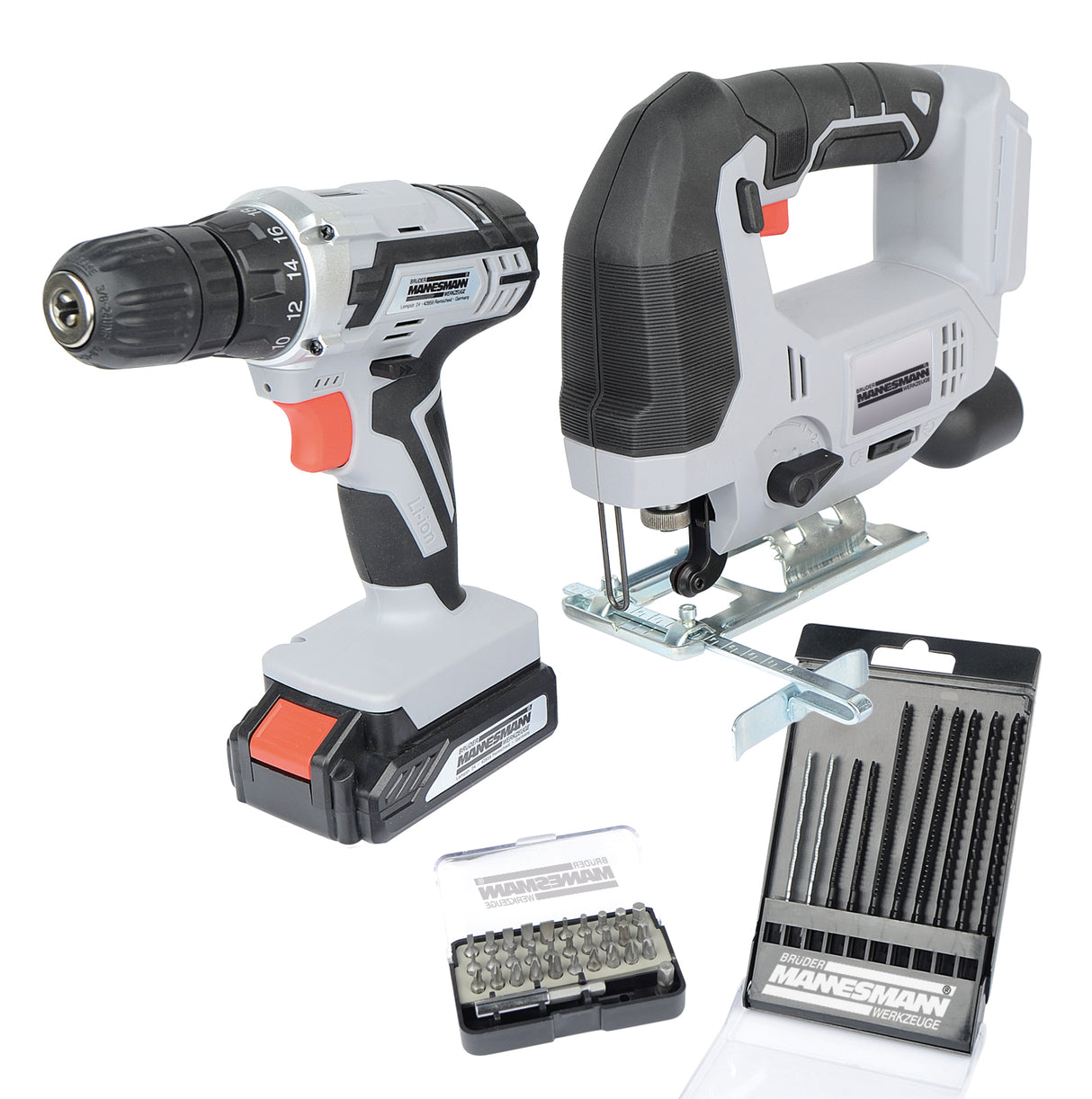 Brüder mannesmann akku-kombi tool set 20v - 17805