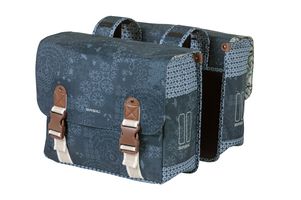 Basil Boheme Double Bicycle Bag - Bleu