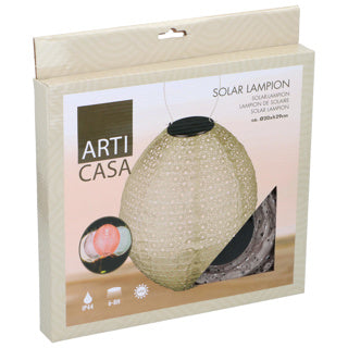 Lampion solární led ovál 4 různé | 2 ks