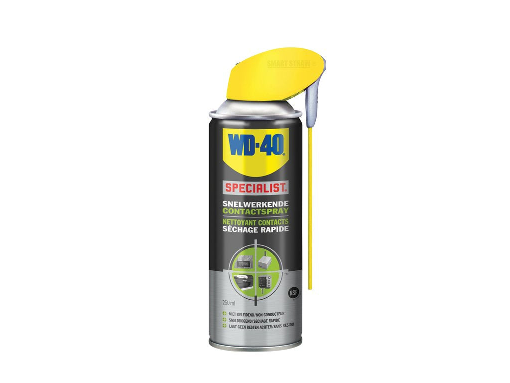 WD40 Contactspray Specialist 250 ml zwart rood