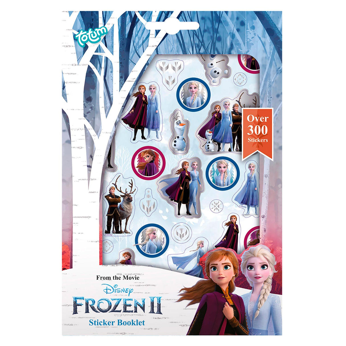 Totum disney frozen 2 - stickervellen, 4st.