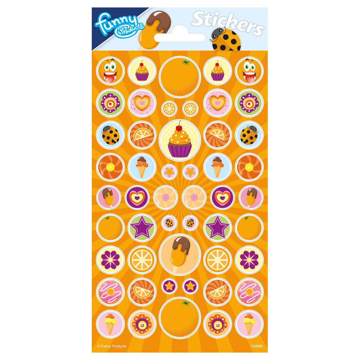 Totum sticker sheet with scent - orange