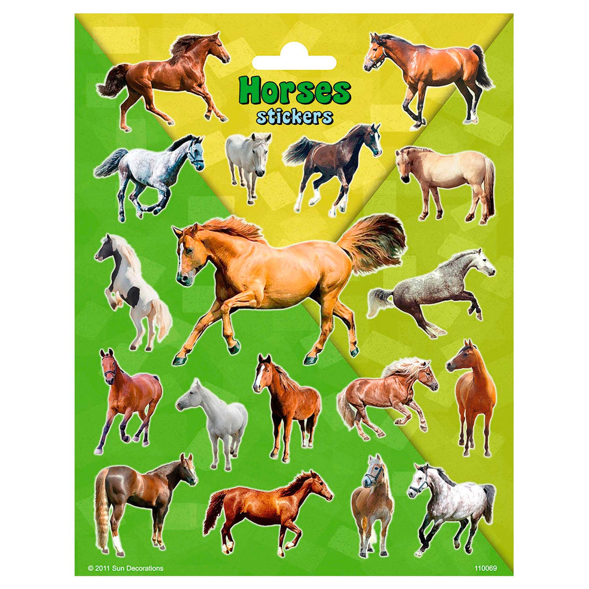 Totum stickervel paarden