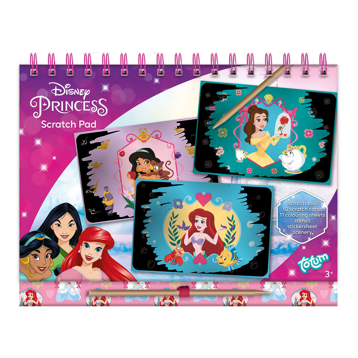 Totum Disney Princess Scratch Book