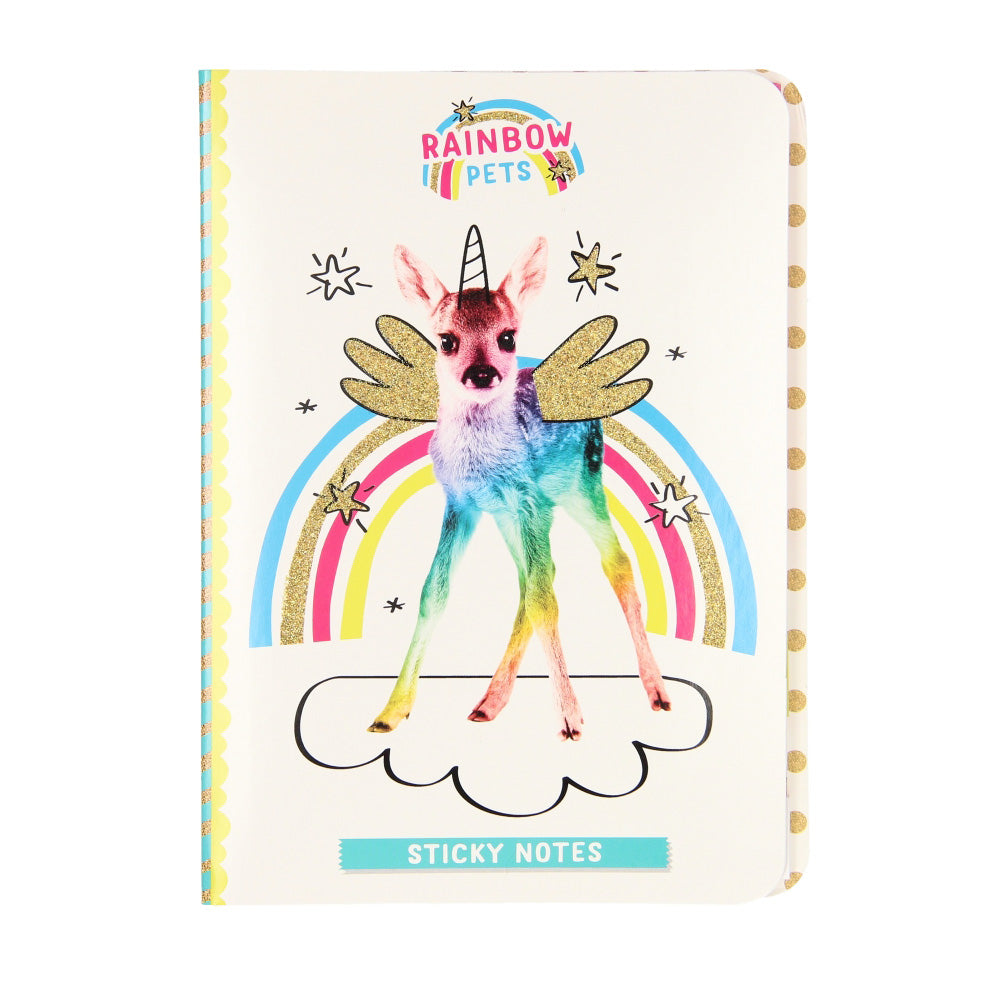 Totum Rainbow Pets Sticky Notes Boekje Hert