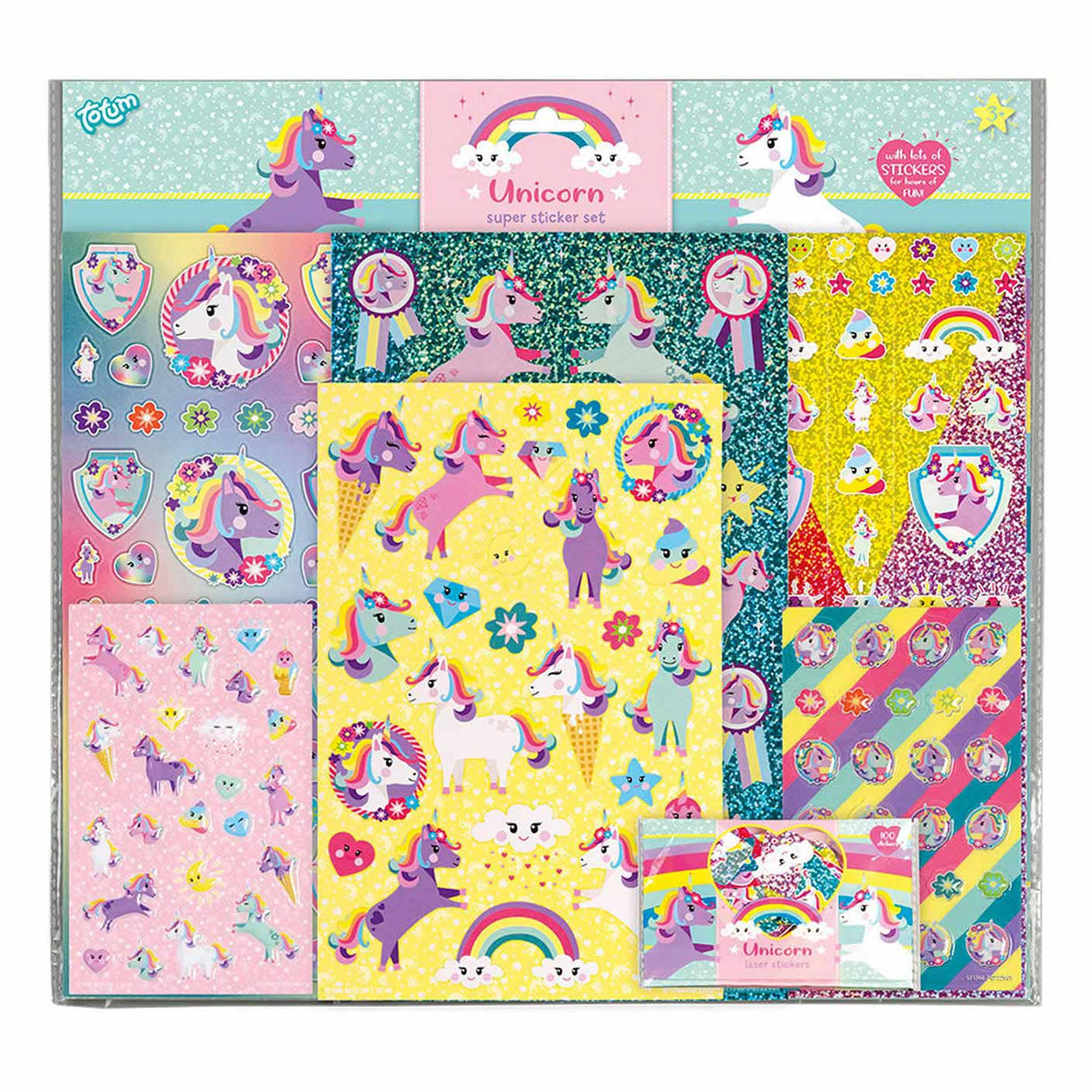 Totum Super sticker set Unicorn