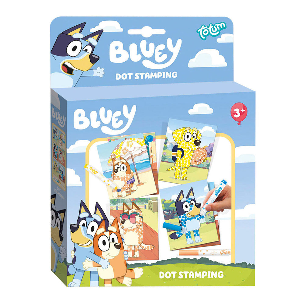 Totum Bluey Stamp e Coloring Book con modelli