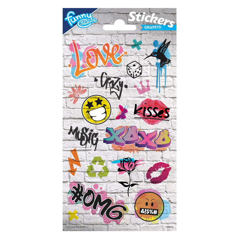 Totum stickervel graffiti