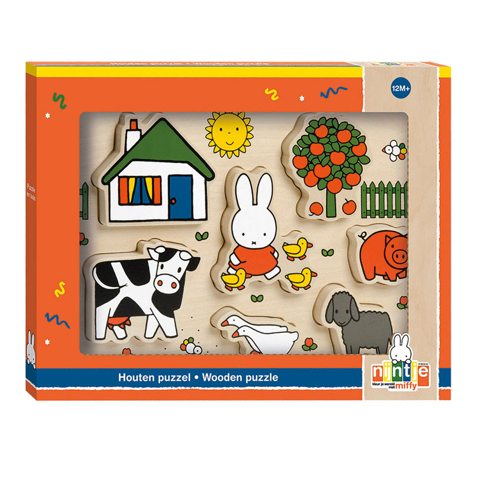 Bambolino Spillsaachen Holz Puzzle Chunky, 7st.