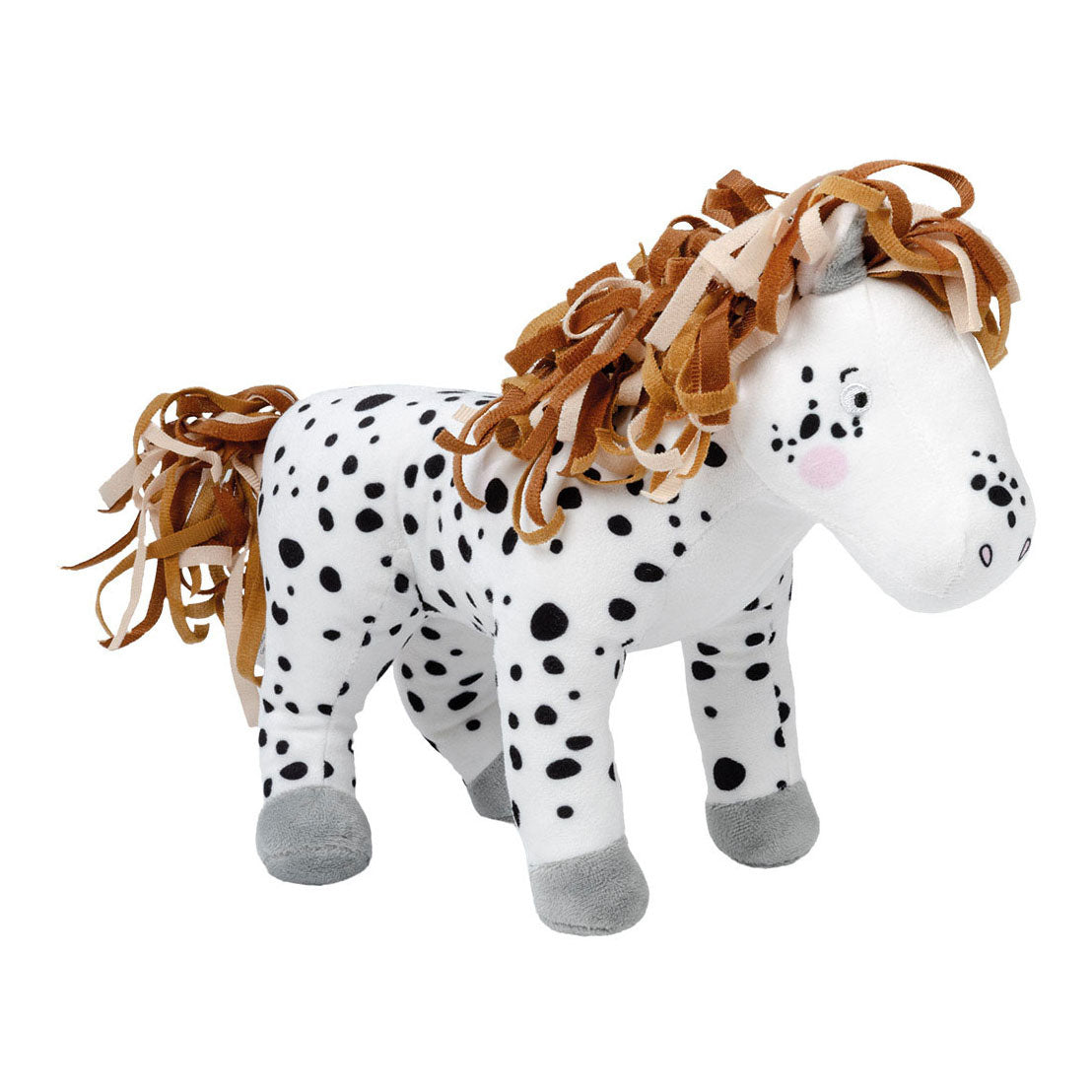 Bambolino Toys Knuffel Pluche Fien en Teun Stip de Pony, 25cm