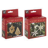 Creative craft group houten kralen kersthangers set kerstmis