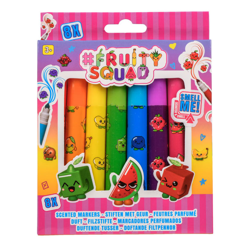 Canenco Fruity Squad Markers amplio con aroma, 8st.