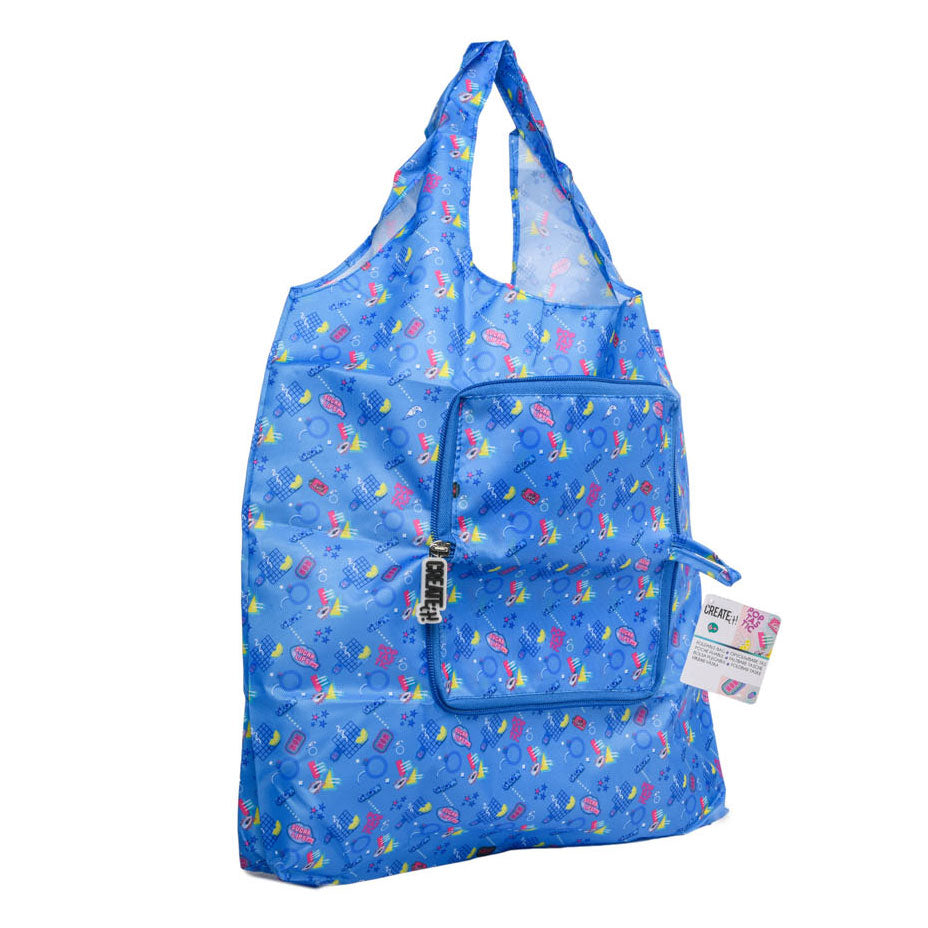 Créez-le! Poptastic Pliable Shopper Blue