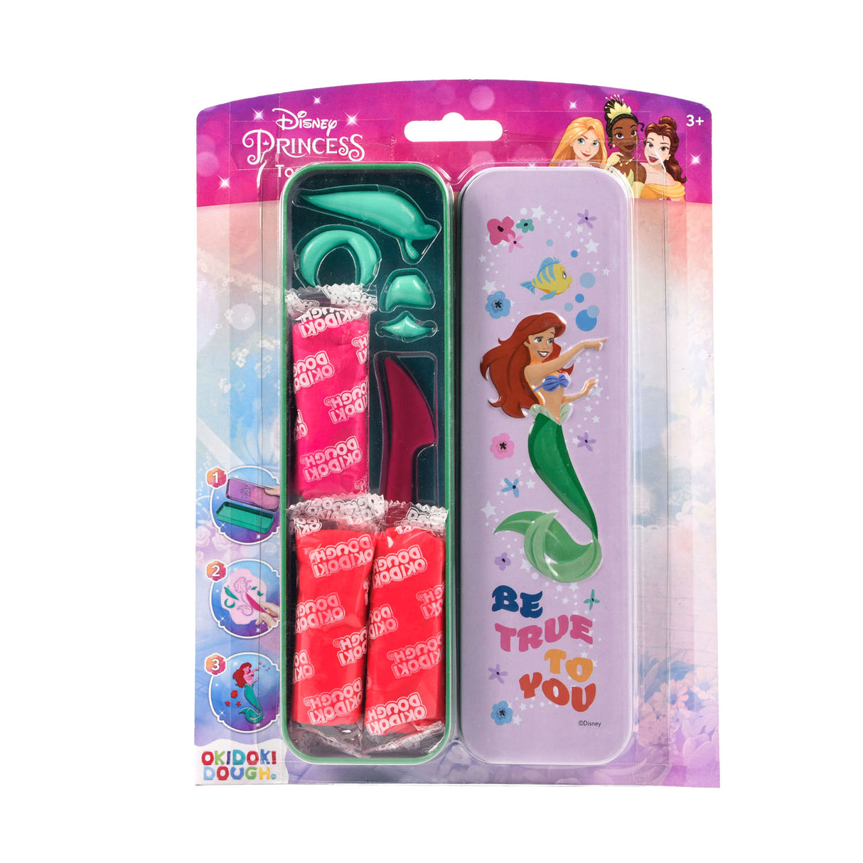 Canenco Prinses OkiDoki Klei Bewaarblik 3D met Accessoires