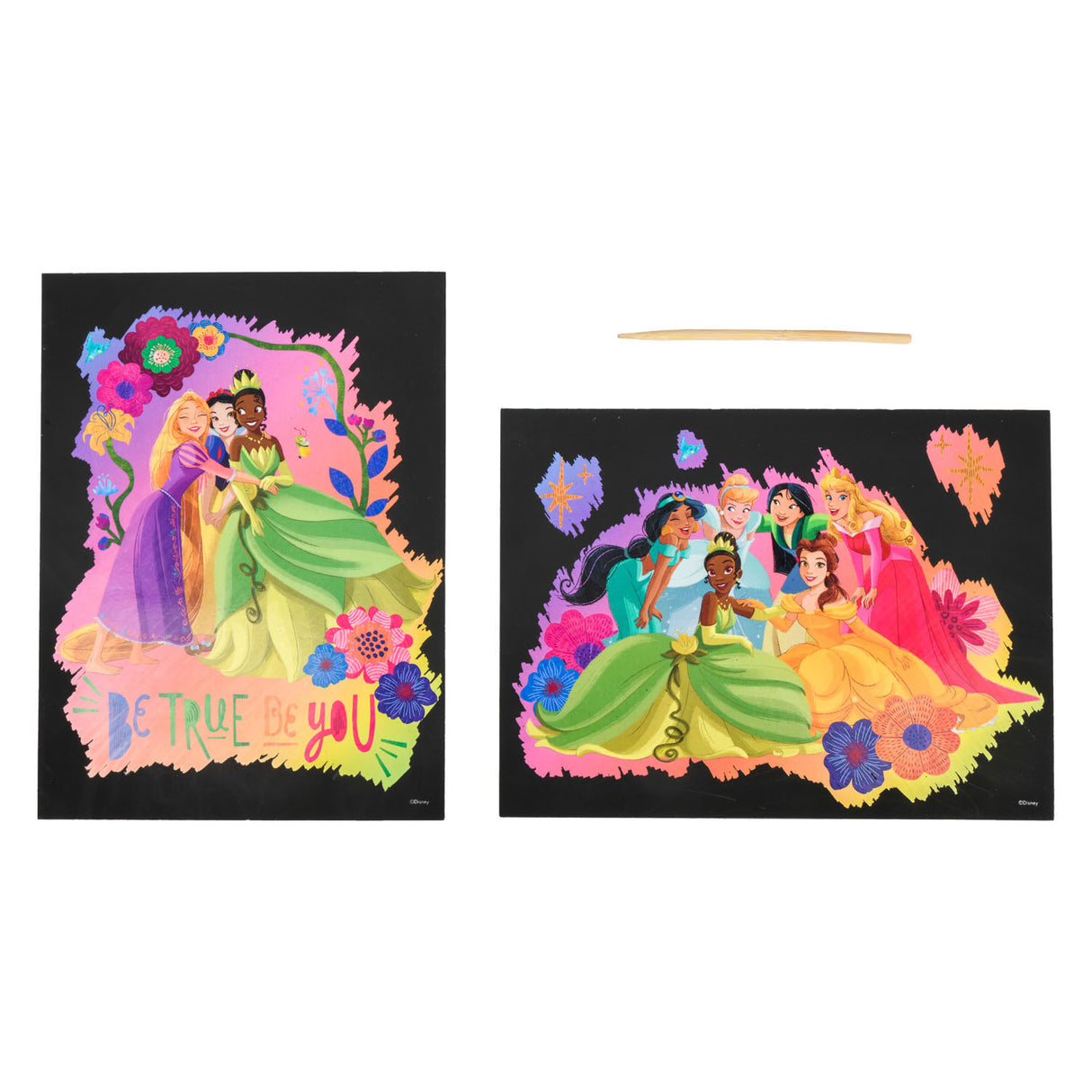 Canenco Disney Princess Scratch Art, 2pcs.