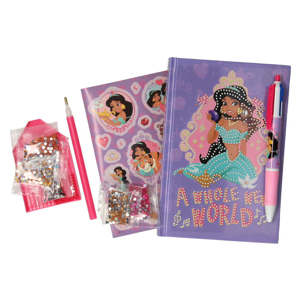 Canenenco Princess Diary dekorera med Strass Stones