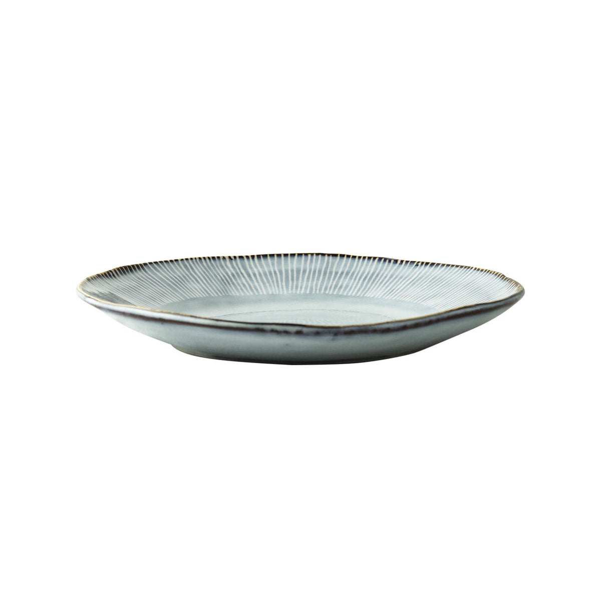 Dutch rose organic plate ã¸21.5cm blue box of 4 pieces