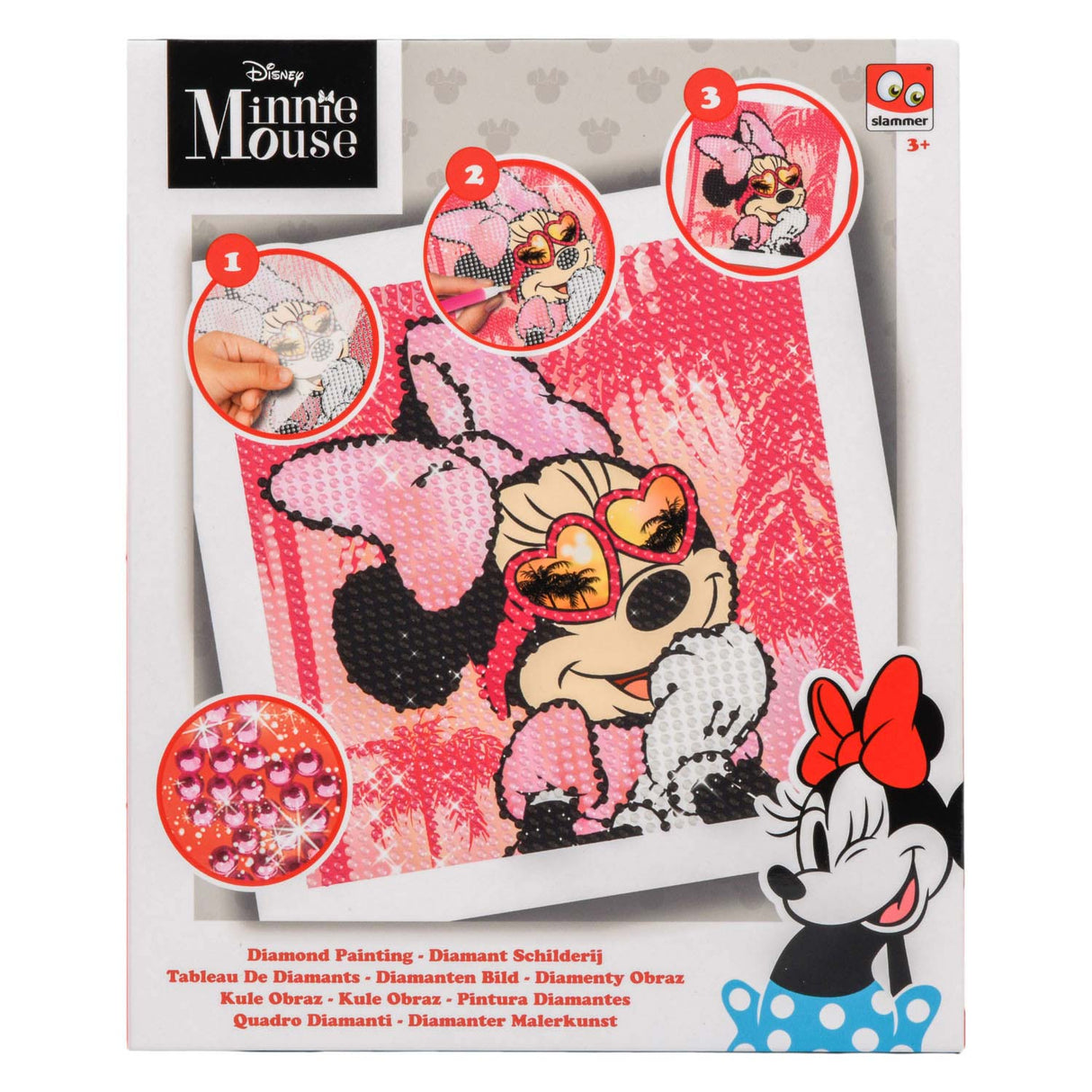 Minnie Mouse tapyba deimantais