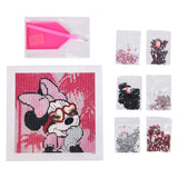 Minnie Mouse tapyba deimantais